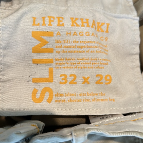 Haggar Life khakis size 32 x 28.5 slim - Picture 13 of 13
